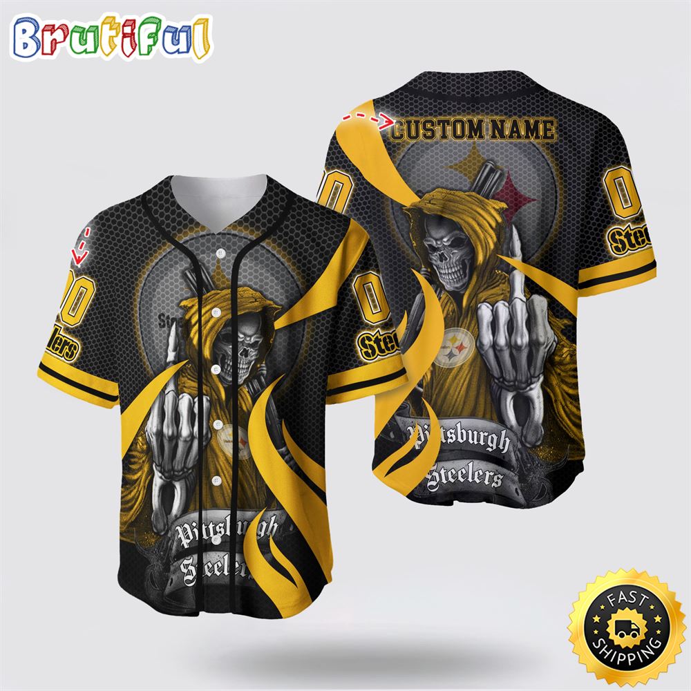 NFL_Pittsburgh_Steelers_Baseball_Jersey_3D_Personalized_Skull_Gear_Up_For_Game_Day_shhdkc